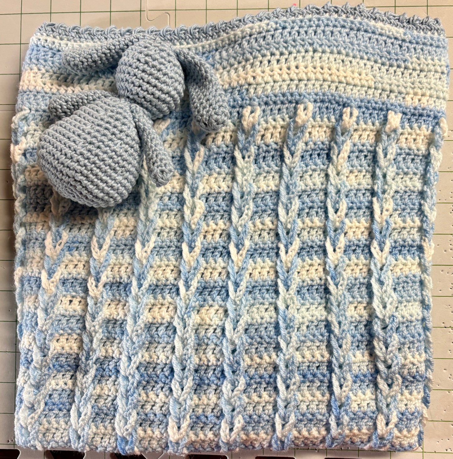 Jacob's ladder baby blanket